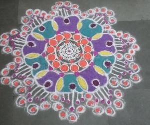 flower rangoli