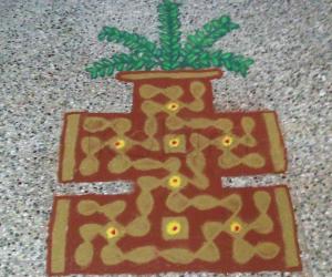 Rangoli: thulsi maadam 