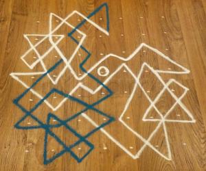 Rangoli: 7X7EASY CHIKKU RANGOLI-39-MAKEKNOWN