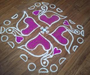 Rangoli: Valentine Days Special Rangoli