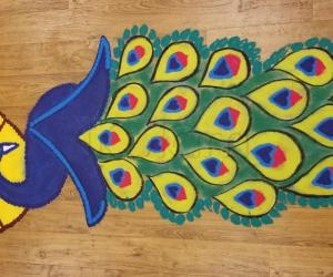 HAPPY DEEPAVALI WISHES RANGOLI 2018