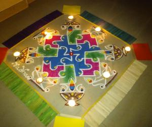 HAPPY DIWALI RANGOLI