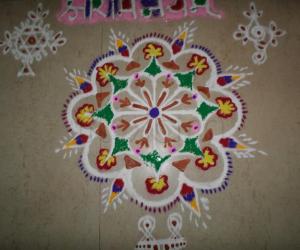 Rangoli: freehand rangoli