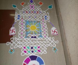 Rangoli: ratha sapthami kolam
