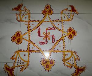 Rangoli: fish kolam