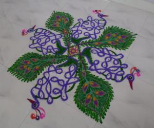 DASHAHARA DAY 4 RANGOLI