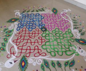 Rangoli: HAPPY HOLI & PANGUNI UTHIRAM SPL.