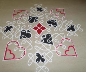 Rangoli: MISSING HEARTS ADDED IN THE CHIKKU