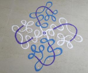 Rangoli: SIMPLE& COLORFUL CHIKKU