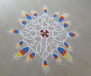 Rangoli: Deepavali Prior Day