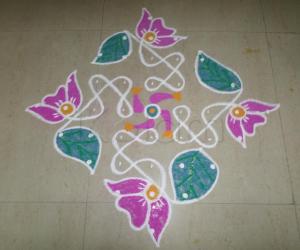 Rangoli: CHIKKU & LOTUS