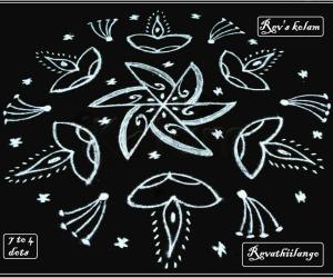 Rangoli: Rev's new friday kolam.