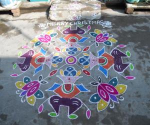 Rangoli: markazhi kolam