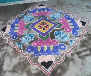 Rangoli: Kolam for mothers day