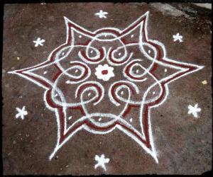 Rangoli: Rev's chikku kolam 69.