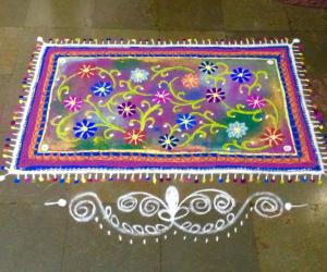 Festive rangoli