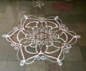 Rangoli: Varalakshmi kolam
