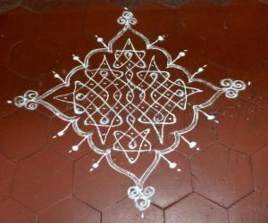 Rangoli: Margazhi day 9