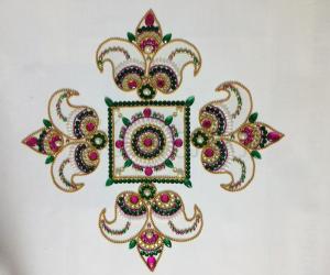 Rangoli: Kundan rangoli