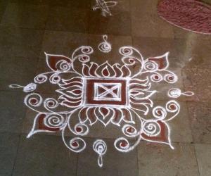 Rangoli: White n white