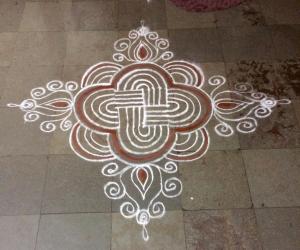 Rangoli: White n white