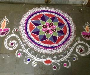 Rangoli: Deepavali rangoli 