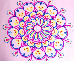 sketch pen kolam