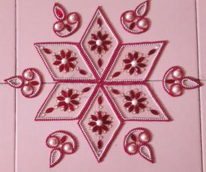 Rangoli: margazhi kundan kolam 
