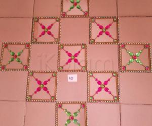 Rangoli: Kundan padi kolam
