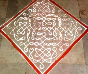 Rangoli: Friday kolam 