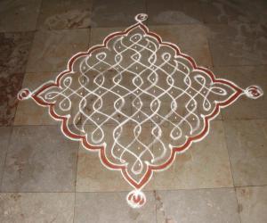 Simple daily kolam