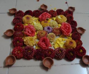 Rangoli: Pookolam on ugadhi