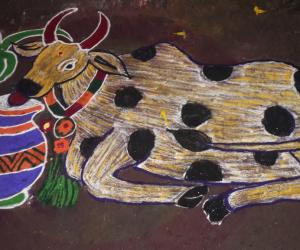 Rangoli: Mattu pongal kolam
