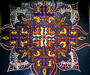 Rangoli: Chikku kolam