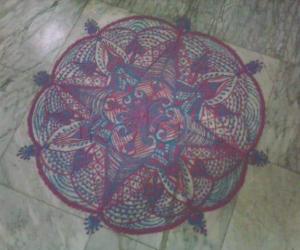 freehand rangoli for margazhi