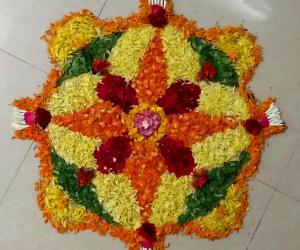 Rangoli: PooKolam #009 -  Onam Special Kolam