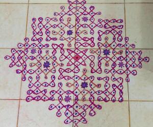 Rangoli: Margazhi  Kolam 04- Dec. 2016
