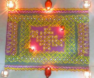 Margazhi  Kolam 08- Dec. 2016 Chikku Mat