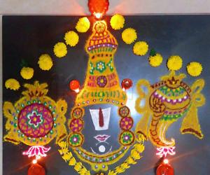 Rangoli: Vaikunda Ekadasi Rangoli/Margazhi Kolam 09 Dec.2016