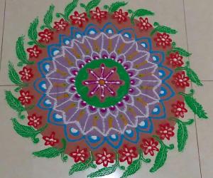 Freehand Rangoli - Margazhi Collections 2017-18
