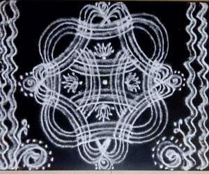 Iyengar Padi Kolam from my Margazhi Collections 2017 - 18.