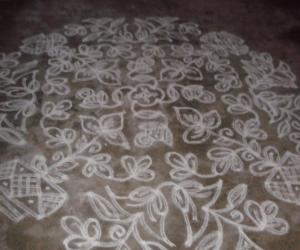 Rangoli: margazhi kolam