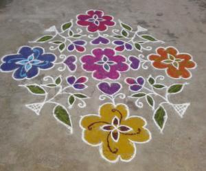 Rangoli: my colour rangoli
