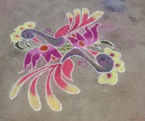 Rangoli: colour kolam
