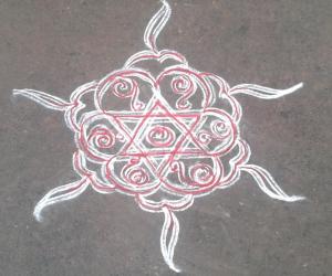 Rangoli: dd kutti kolam