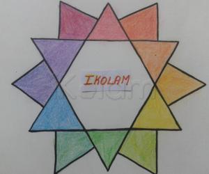 Rangoli: DD star kolam