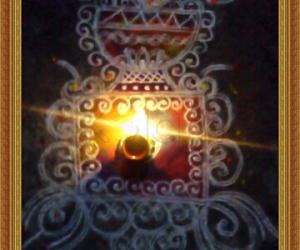 Karthigai Deepam kolam by DD