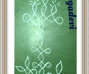 Rangoli: Deepam in maa kolam