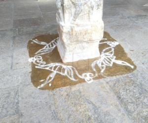 Rangoli: DD MADHURAI MEENATCHI TEMPLE KOLAM 3