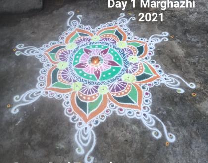 Marghazhi Rangoli Day 1/2021 by DD